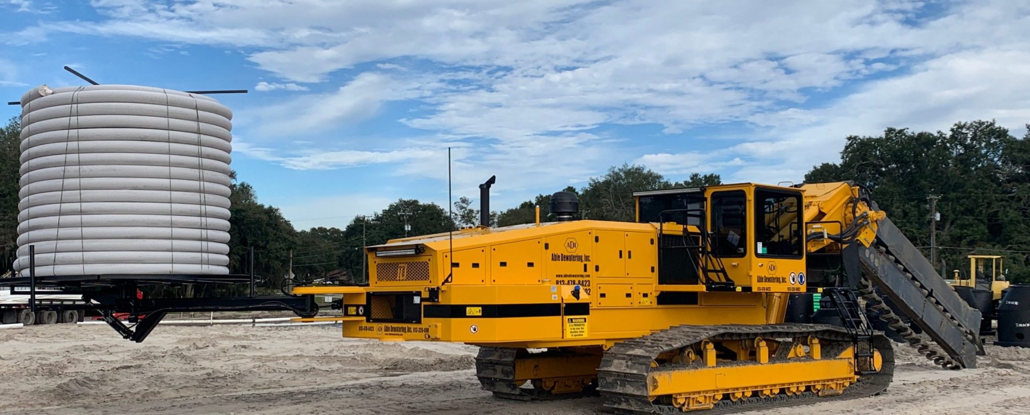 Sock Tile Installation - Dewatering by Able Dewatering